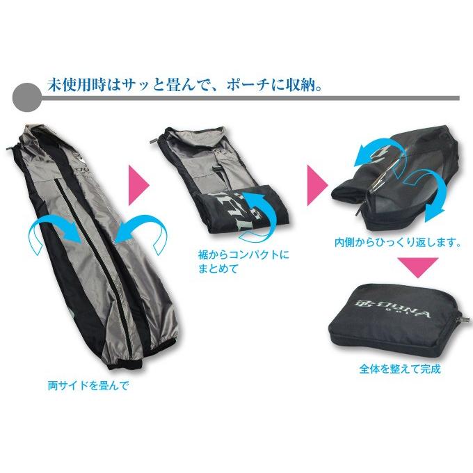 ゴルフ トラベルカバー 折りたたみ式 ポーチインタイプ キャディバッグ用｜dyna-golf｜06