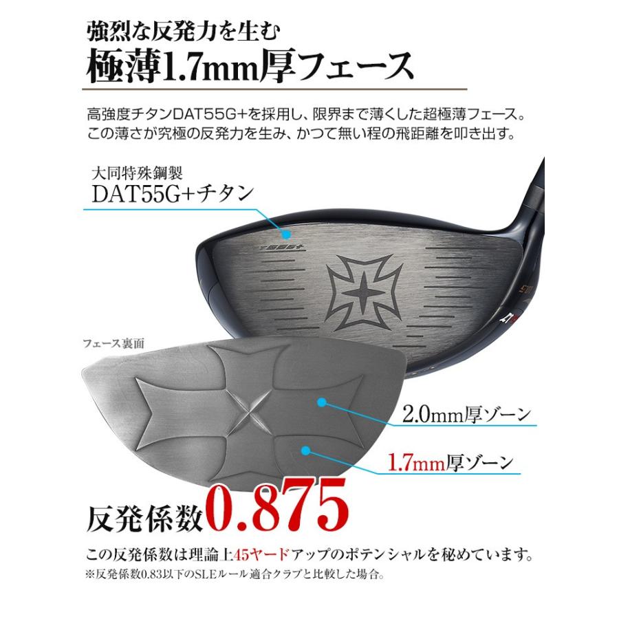 ワークスゴルフ ゴルフ クラブ ドライバー メンズ 46インチ 超高反発
