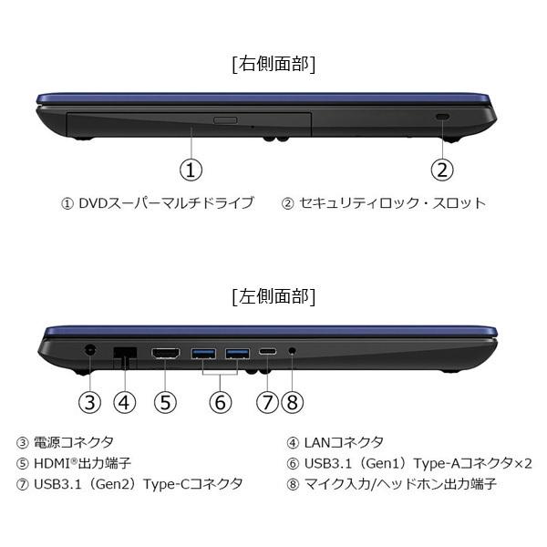 クーポン対象 ダイナブック dynabook W6BZMW7EAB Core i7 SSD512GB メモリ16GB Office付き 15.6型FHD DVD Windows 11ノートパソコン｜dynabookdirect｜04