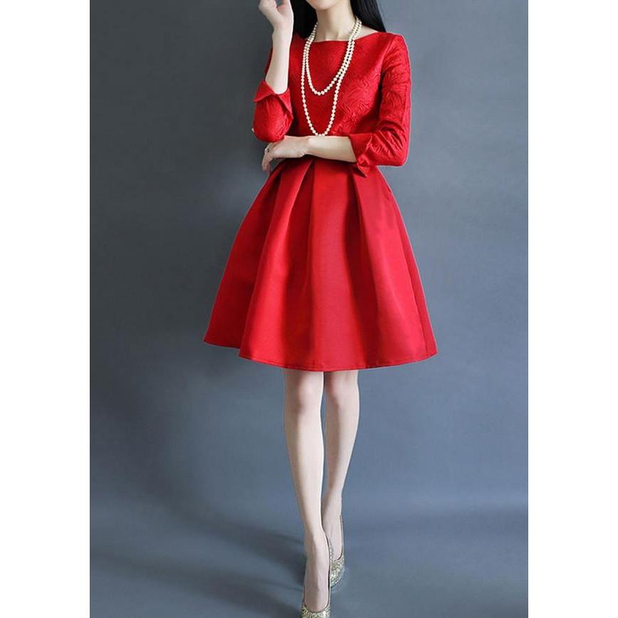 赤 ドレス レッド ミニ Aライン お呼ばれ 二次会 結婚式 3044b ワンピース ドレスのtipstyle 通販 Yahoo ショッピング