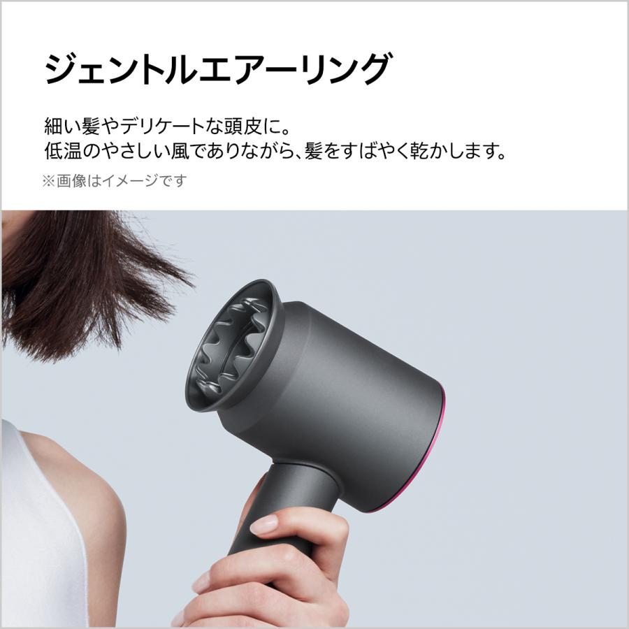 直販限定 収納スタンド付き 別送 ダイソン Dyson Supersonic Ionic ヘアドライヤー 贈与 Ulf n ニッケル Hd03 ブラック