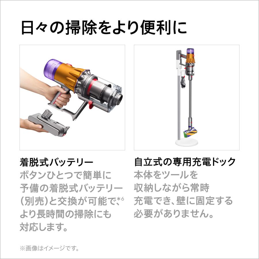 掃除機 コードレス掃除機 【直販限定モデル】ダイソン Dyson V12 Detect Slim Absolute sv46ablex｜dyson｜14