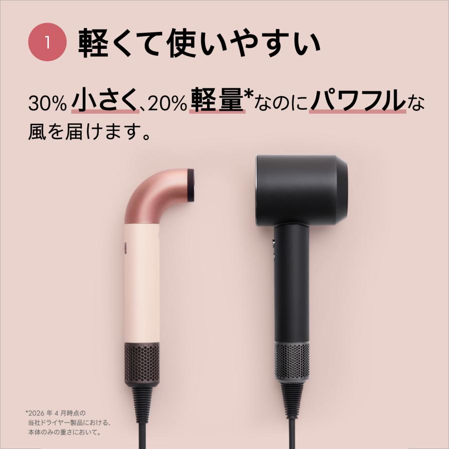 ダイソン ドライヤー Dyson Supersonic Nural™ Shineヘアドライヤー セラミックピンク (HD16