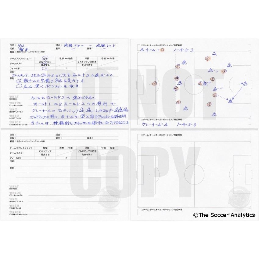 The Soccer Analytics ザ サッカーアナリティクス オリジナルゲーム分析ノート3冊セット Socceranalyticsnote3set イースリーショップ 通販 Yahoo ショッピング
