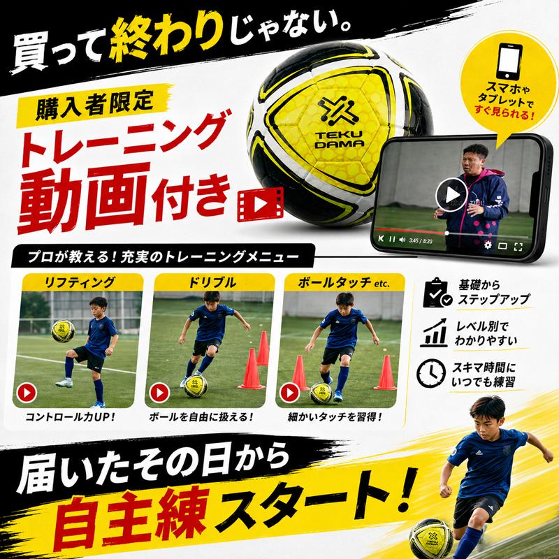 テクダマ　TEKUDAMA sfida トレーニングガイド付き SFIDA（スフィーダ） 【ムズいから上手くなる】 テクダマ 自主練 上達
