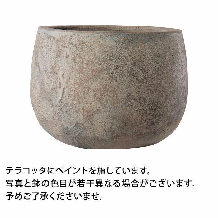 素焼きのような丸形鉢 台座付き 素焼きのような丸形鉢 台座付き