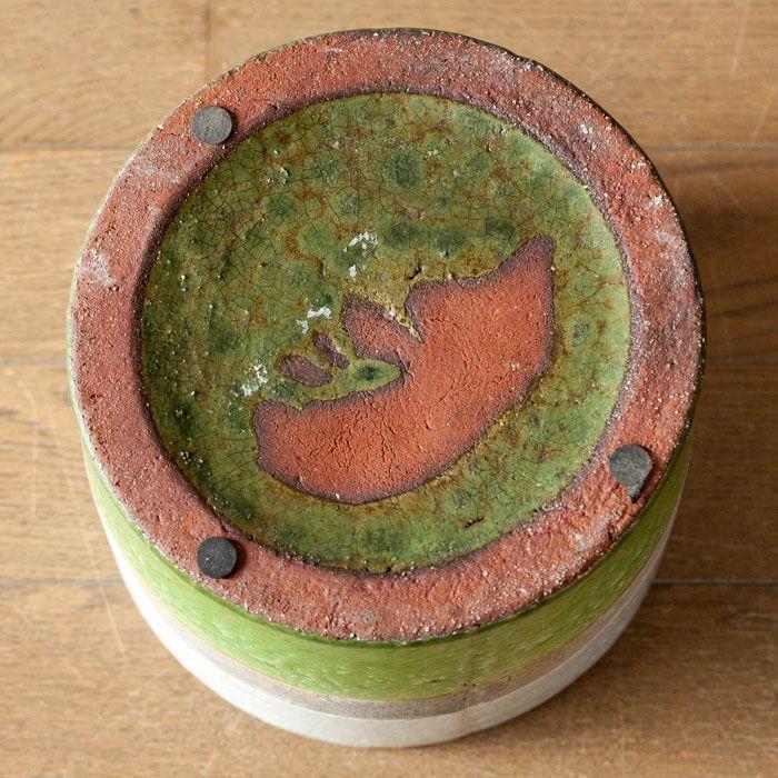 スタンド付き！ゴツッとした陶器の鉢カバー（19cm） : e-花屋さん