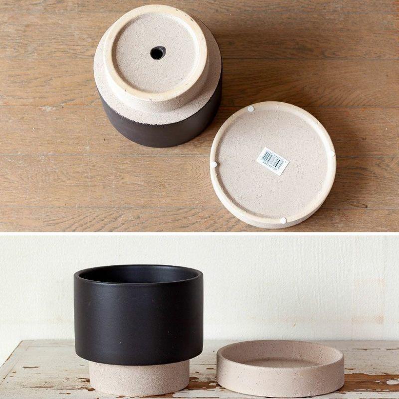 モダン　鉢カバー　陶器製　オシャレ 鉢 植木鉢 陶器 おしゃれ 室内 モダン 個性的 鉢カバー 重量感