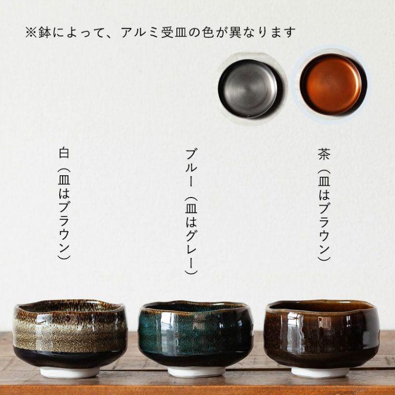 鉢 植木鉢 陶器 おしゃれ 美濃焼の抹茶碗で、植物を愛でるMサイズ