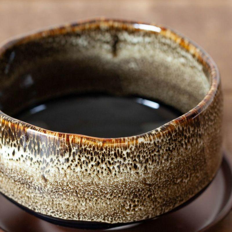 鉢 植木鉢 陶器 おしゃれ 美濃焼の抹茶碗で、植物を愛でるMサイズ