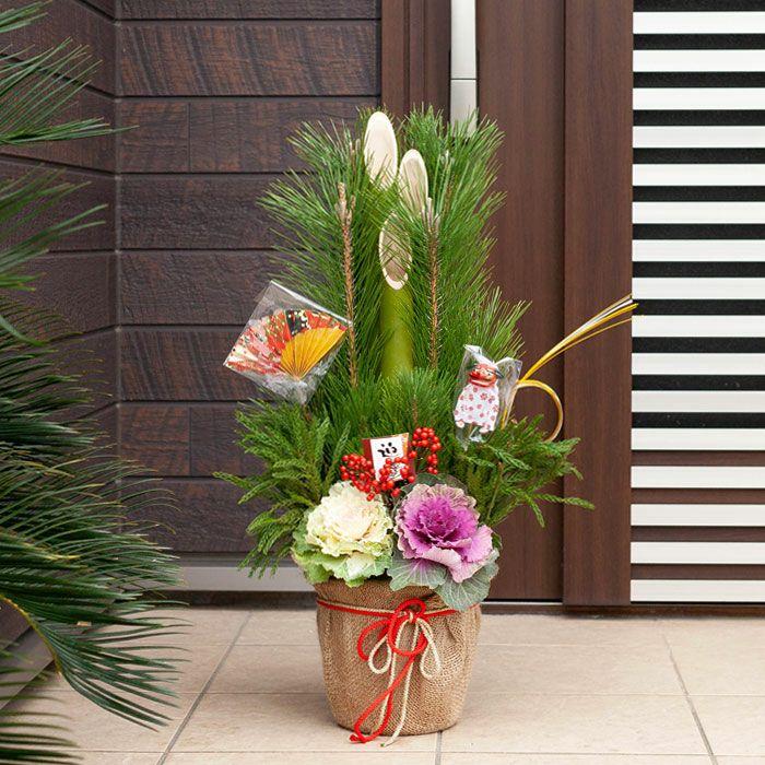 門松 正月飾り 庭師が作った、本格派ミニ門松（高さ72cm） 玄関 お歳暮