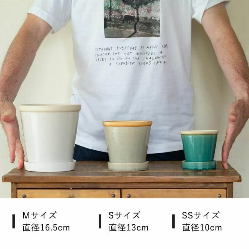 陶器鉢 植木鉢 4色から選べる、植物に合せやすい植木鉢 おしゃれ 鉢 3