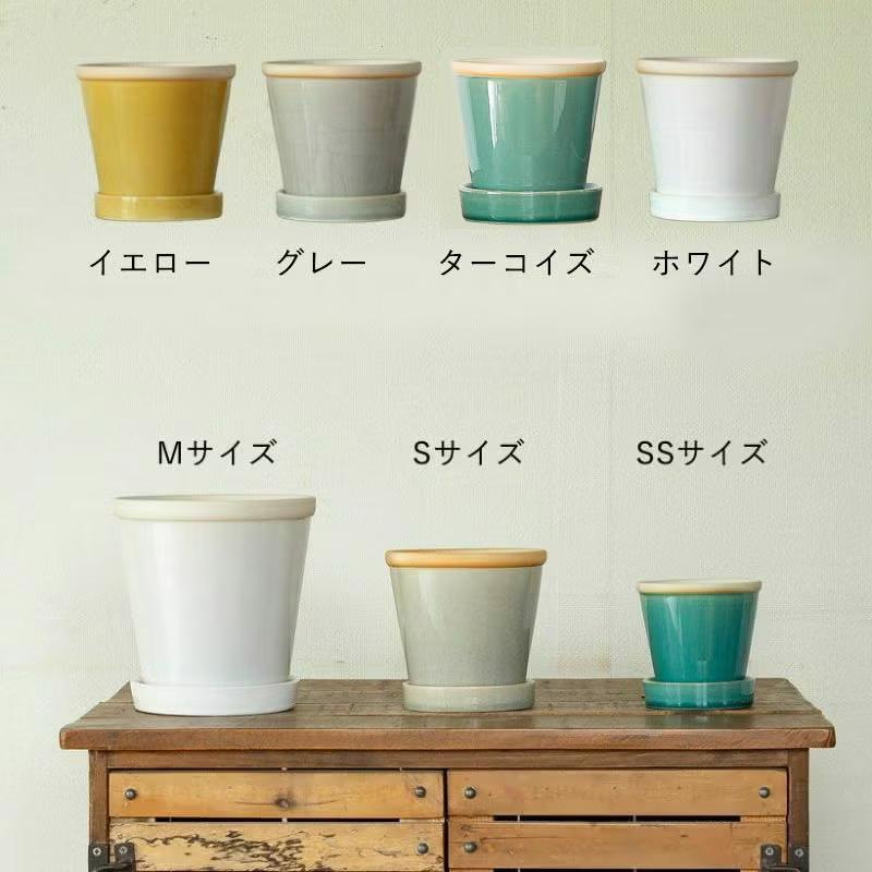 陶器鉢 植木鉢 4色から選べる、植物に合せやすい植木鉢 おしゃれ 鉢 3
