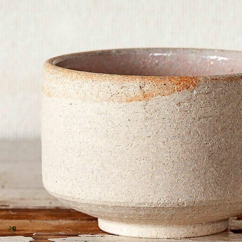 鉢 植木鉢 陶器 おしゃれ モダン 国産 お椀みたい 浅型 素焼き （Made