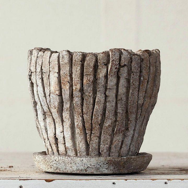 鉢 植木鉢 おしゃれ 個性的 ゴツゴツ、石っぽいけど優しい雰囲気 化粧  