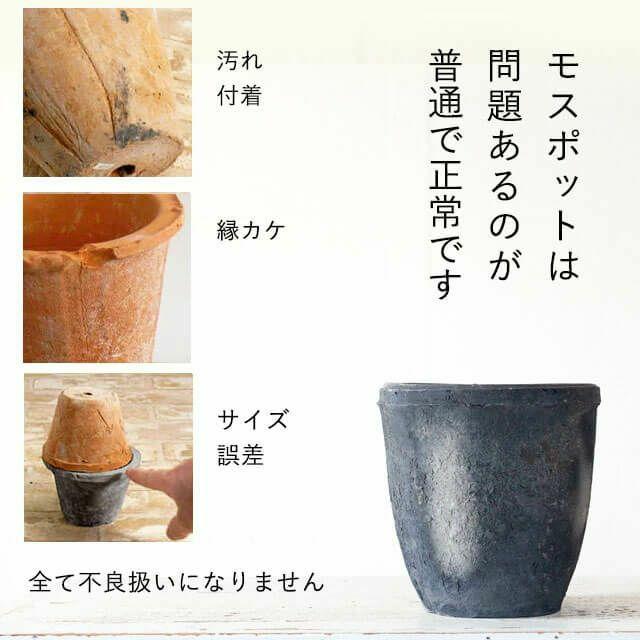植木鉢 素焼き アンティーク モスポット 4号(直径13cm/高さ15.5cm