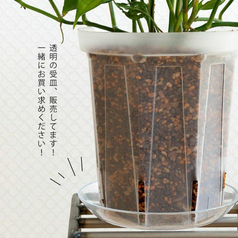 植木鉢 透明 プラ鉢 樹脂製 透明スリット鉢[4号サイズ×3鉢SET 植木鉢 透明 プラ鉢 樹脂製 透明スリット鉢[4号サイズ×3鉢SET