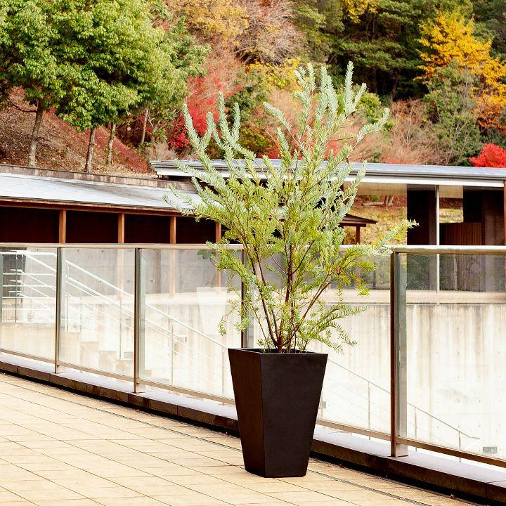 鉢 植木鉢 大型 鉢カバー 室内 屋外 リゾート風・大型スクエアトール