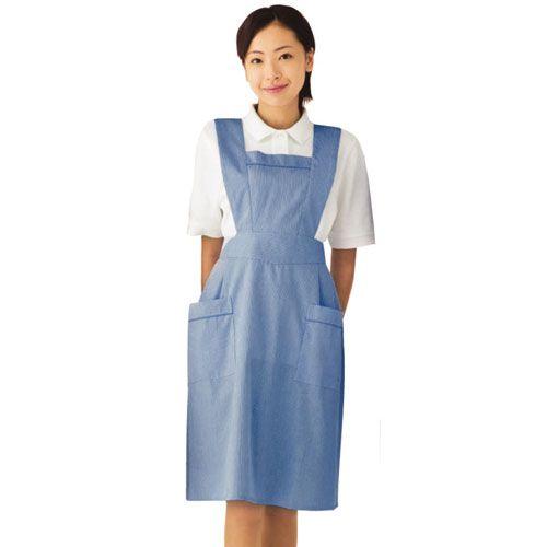 エプロンドレス ブルー〔在庫限り〕 : 白衣とエプロンの店 - 通販