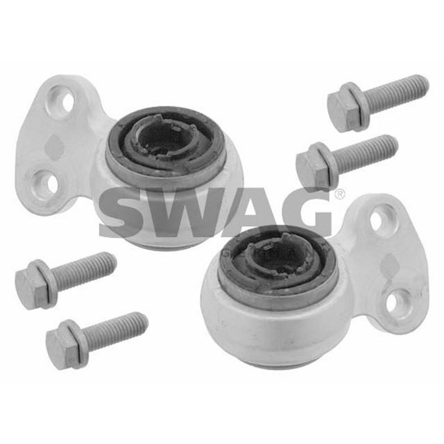 【ステアリング】コントロールアームマウントブッシュ・フロント2個SET・雄螺旋付/SWAG製【BMW完全無欠取り替えっこNo】31126783376 車、バイク、自転車-自動車