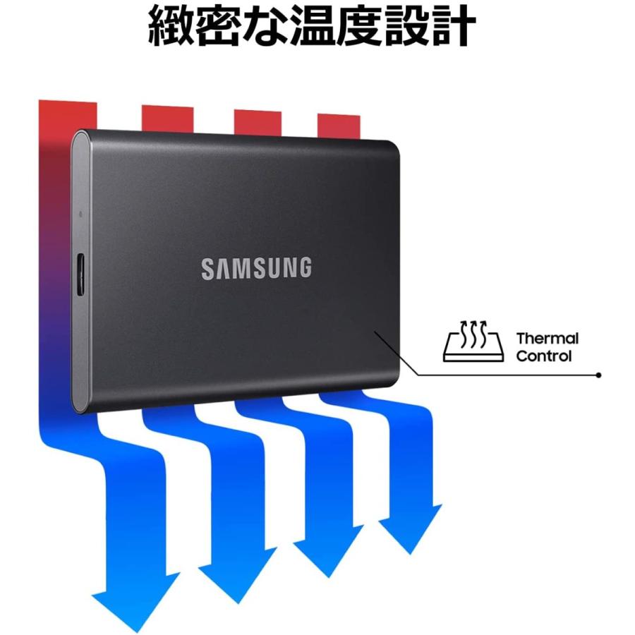 SAMSUNG（サムスン） 【MU-PC1T0T/EC】サムスン T7 1TB 最大転送速度