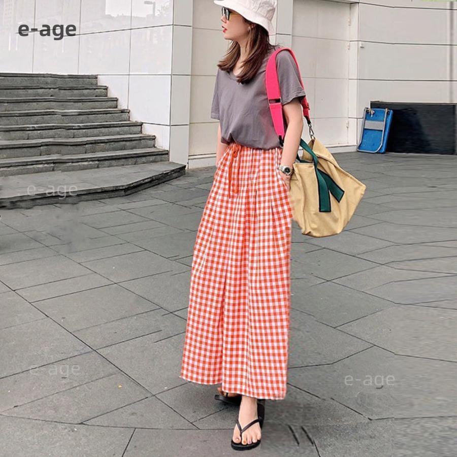 ギンガムチェック ワイドパンツ : e-ageストア - 通販 - Yahoo ギンガムチェック ワイドパンツ : e-ageストア - 通販 - Yahoo