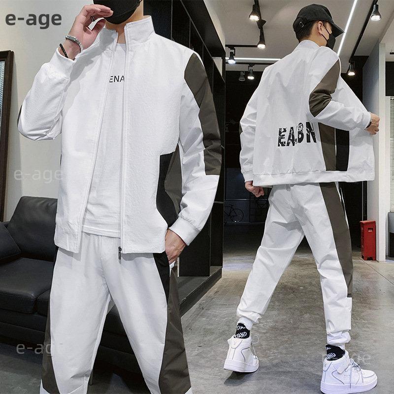 セットアップ メンズ 秋服 春物 ジップアップ パーカー 文字 セットアップ メンズ 秋服 春物 ジップアップ パーカー 文字