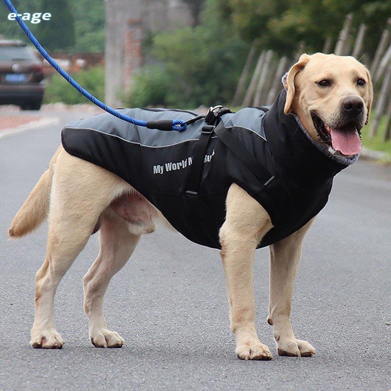 着せやすい犬用レインコート暖かい 安全反射テープ付き ポンチョ 犬 服 犬の服 秋冬 雨具 梅雨 ドッグウェア 小型犬 中型犬 大 犬用 つなぎ 雨具 お出かけ｜e-age｜04