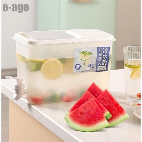 冷水筒 冷蔵庫用 蛇口付き 4L 大容量 麦茶ポット 耐熱 使用便利 冷水筒 冷蔵庫用 蛇口付き 4L 大容量 麦茶ポット 耐熱 使用便利