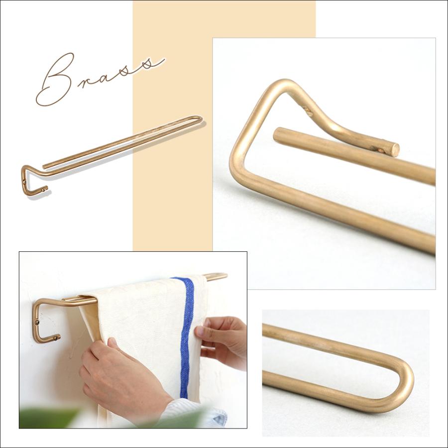 ren ブラスタオルハンガー M タオルハンガー タオル掛け おしゃれ 真鍮