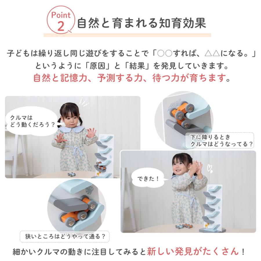TRYCO（トライコ） ジグザグスライダー スロープトイ 木 車 知育玩具