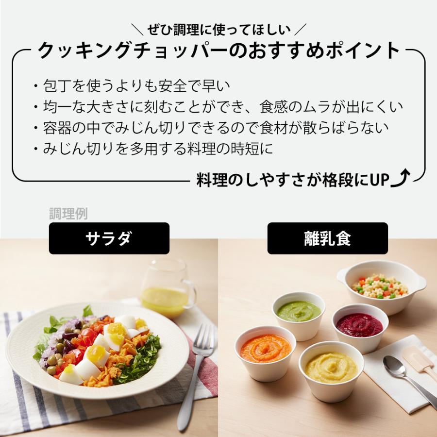 ツインバード（TWINBIRD） クッキングチョッパー 電動 みじん切り器