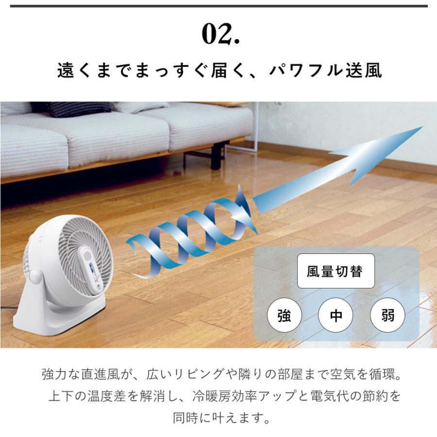ツインバード（TWINBIRD） サーキュレーター 扇風機 マイナスイオン