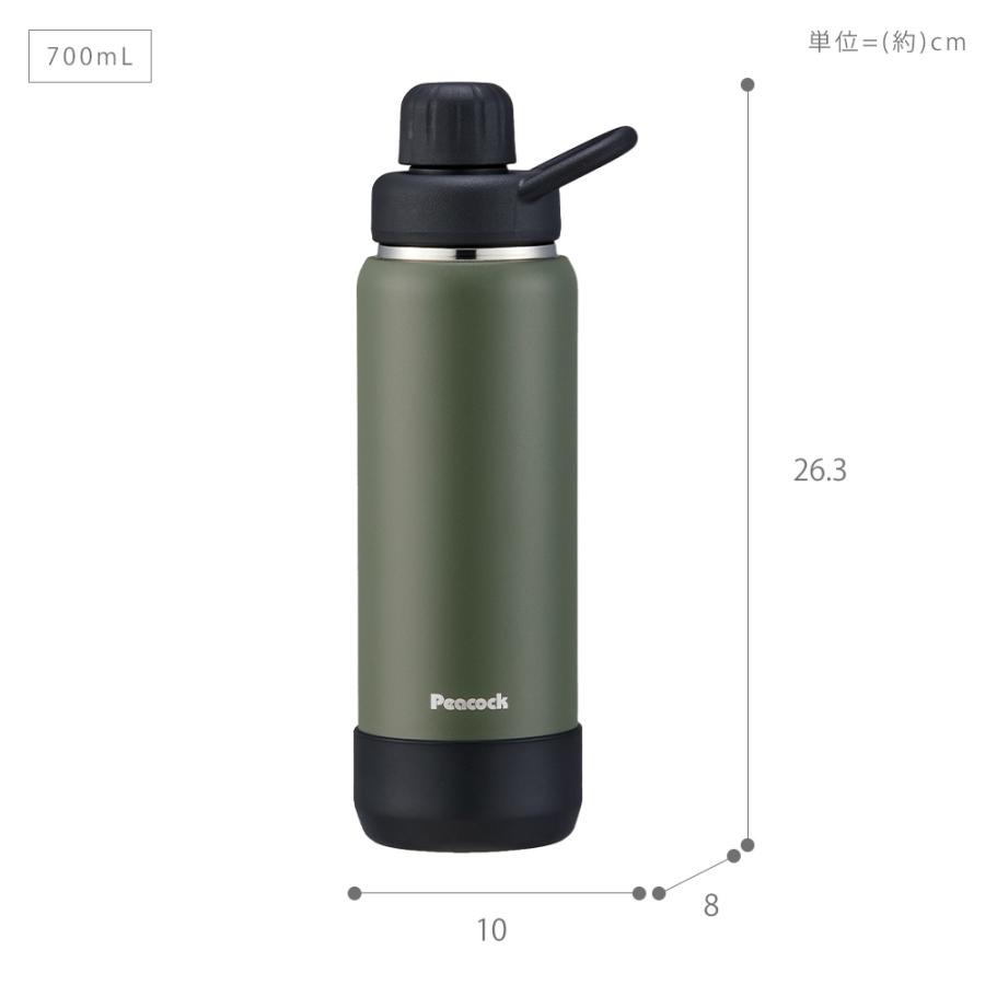 ピーコック魔法瓶工業 ステンレス ボトル 水筒 取っ手 おしゃれ