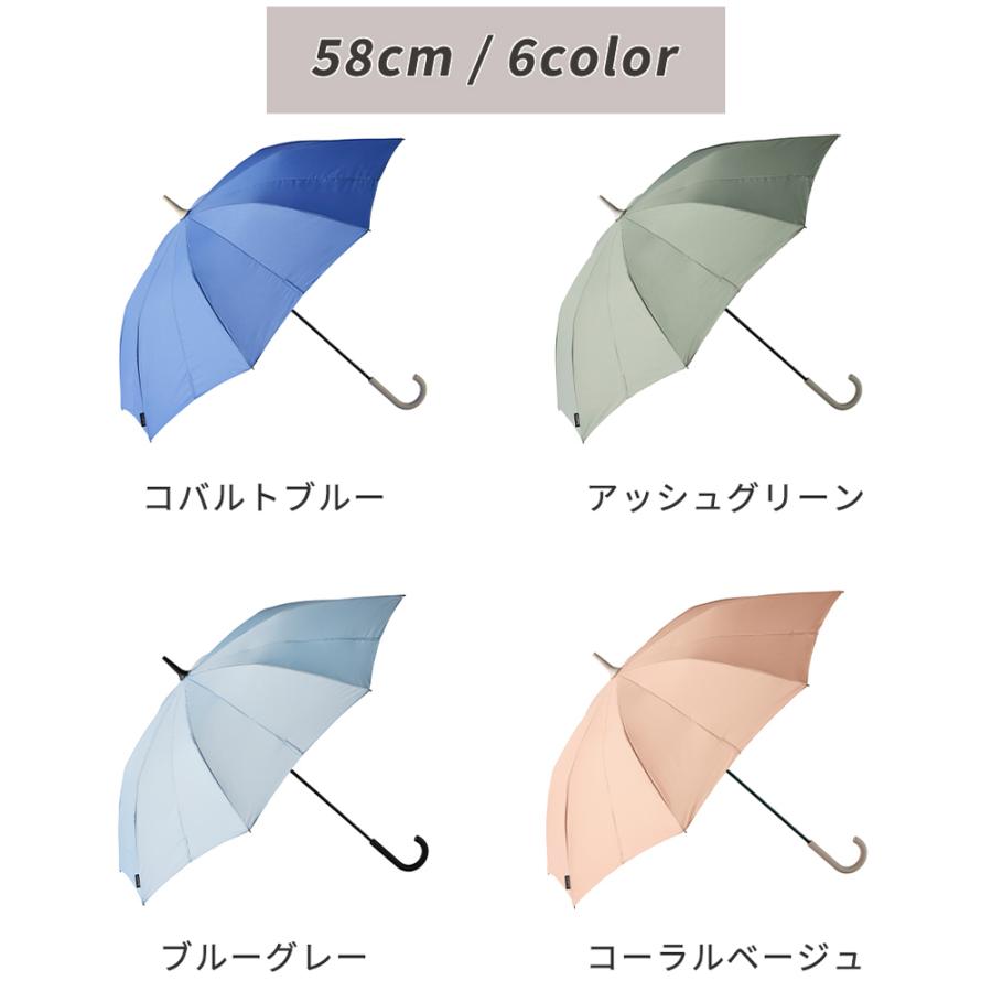 Shupatto アンブレラ 58cm S510 シュパットアンブレラ 軽量 晴雨 手が濡れない 畳める ベルトなし レディース メンズ 兼用 marna マーナの画像