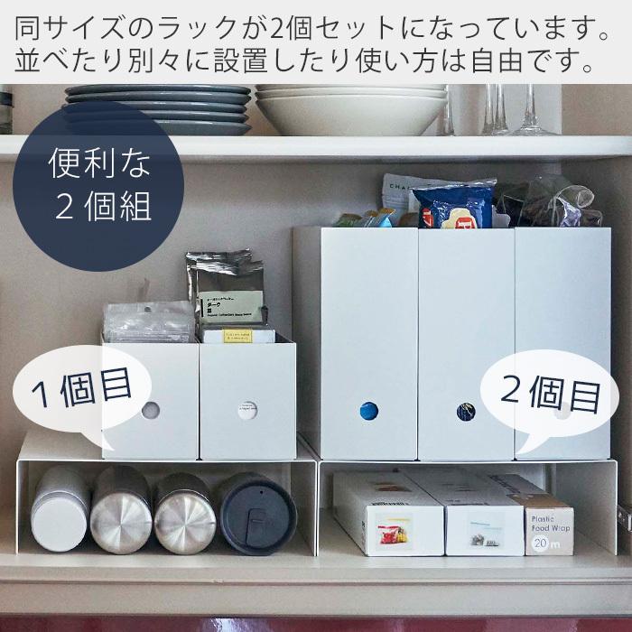 tower 山崎実業 公式 タワー 収納ボックス下ラック2個組 キッチン