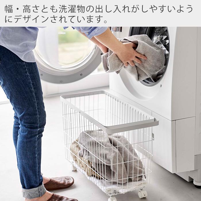 tower 山崎実業 公式 タワー ランドリーバスケット キャスター付き