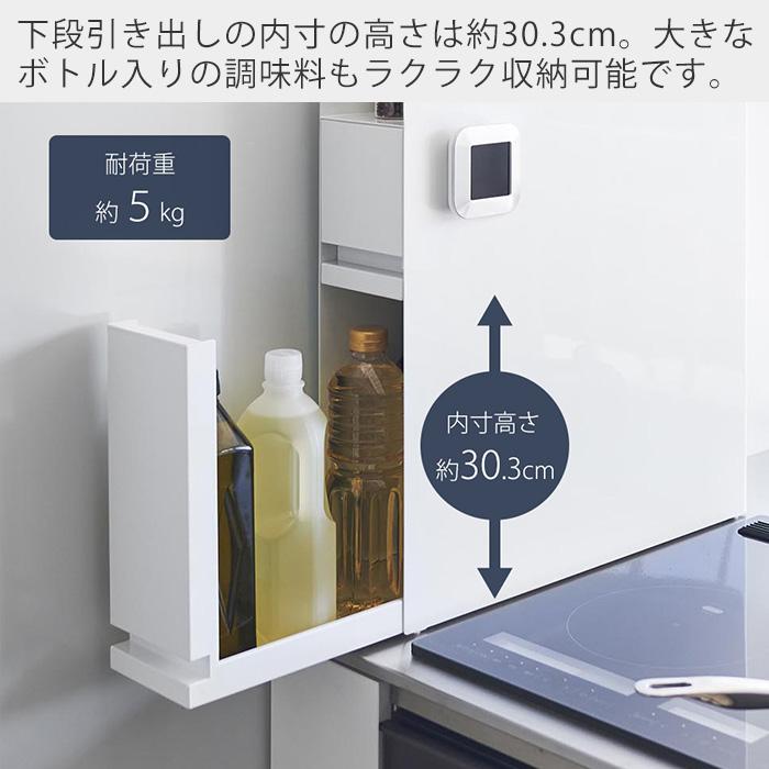 tower 山崎実業 公式 タワー 隠せる調味料ラック 2段 スパイス ボトル