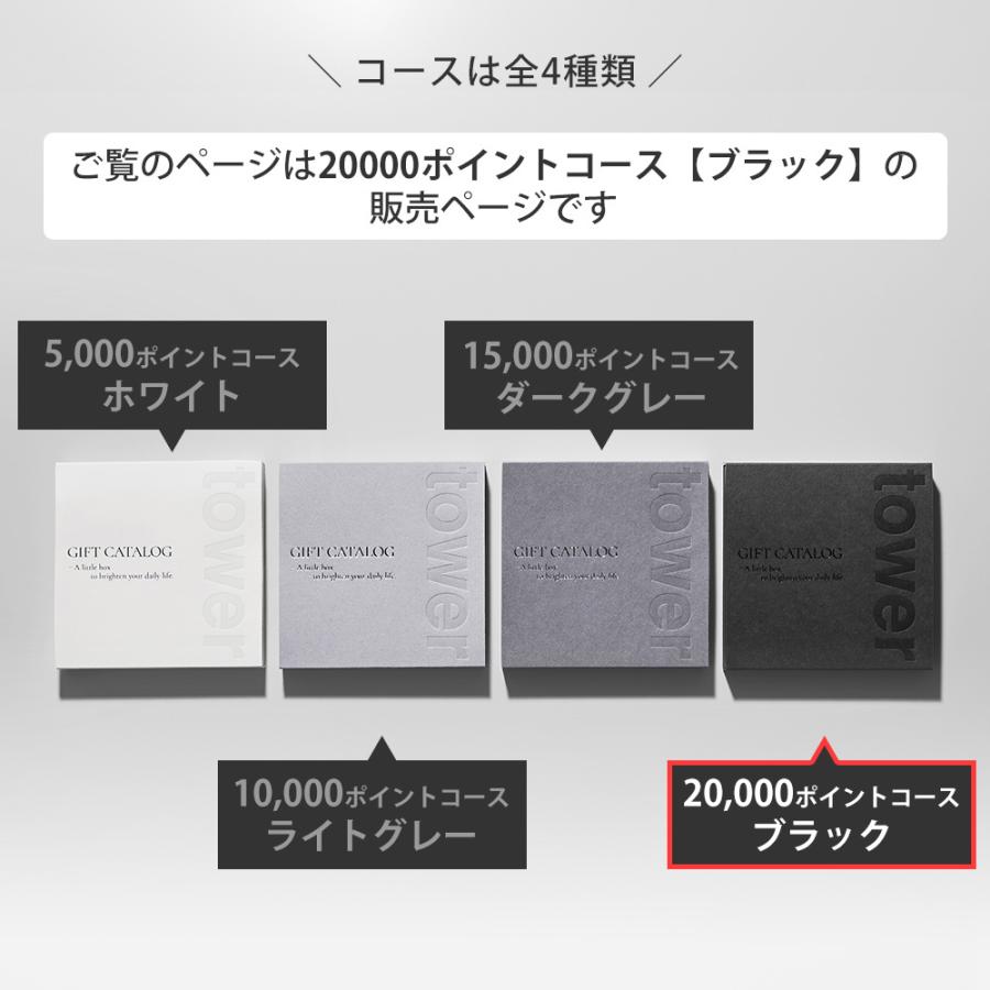 tower 山崎実業 公式 タワー ギフトカードカタログ ブラック 20000