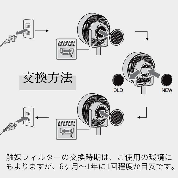 触媒 2個セット フィルター付き cado（カドー） 触媒フィルター FL-S1800 交換用 純正 専用 ストリーム