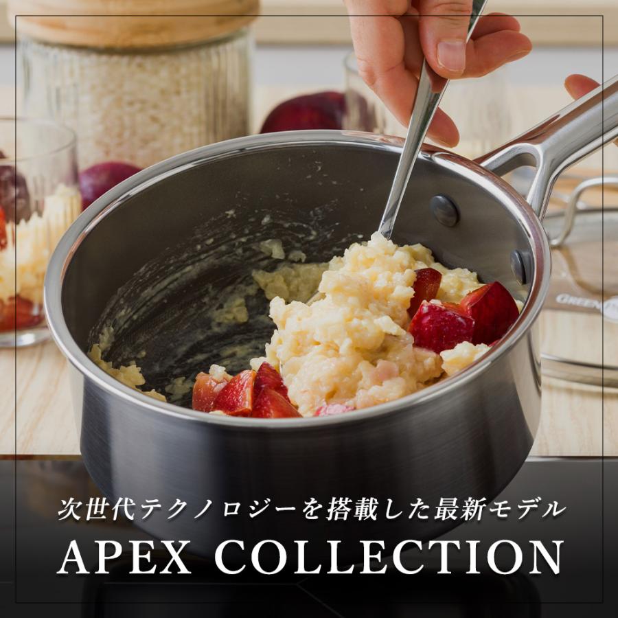 GREEN PAN（グリーンパン） ソースパン 小型鍋 ガラス 蓋付き ミルク