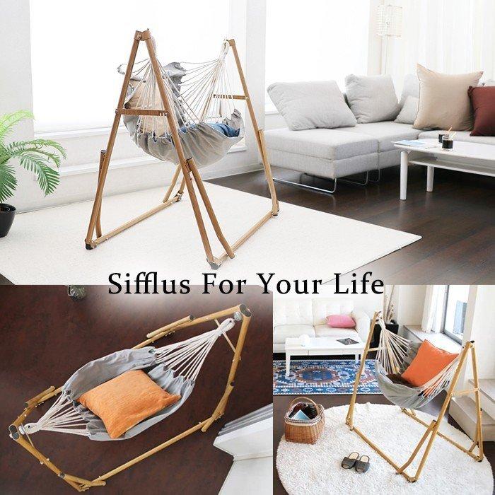 Sifflus ハンモック 自立式 3WAY 室内 室外 折りたたみ式 チェア