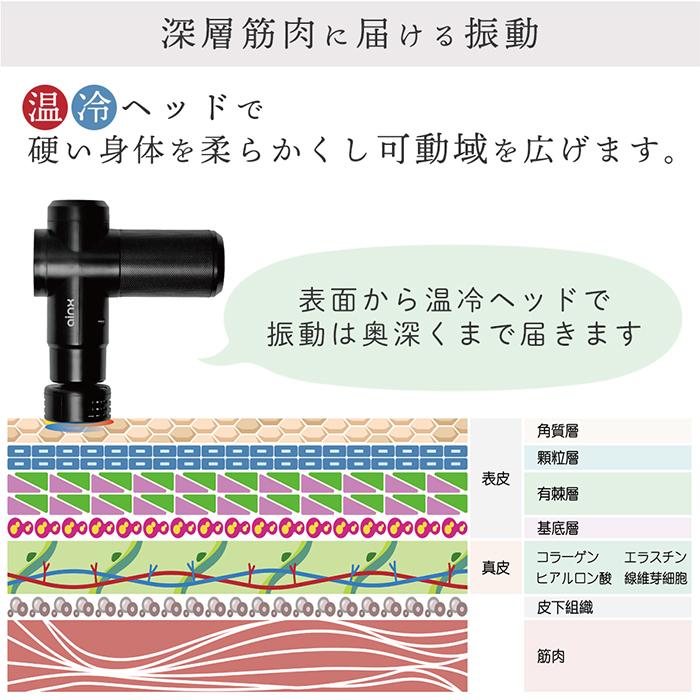 (豪華２大特典)AINX ボディケアガン 温冷機能搭載 筋膜リリース ガン 電動 マッサージ relx ハンディ AX-BG1 筋肉 軽量 手持ち アイネクス | AINX | 09