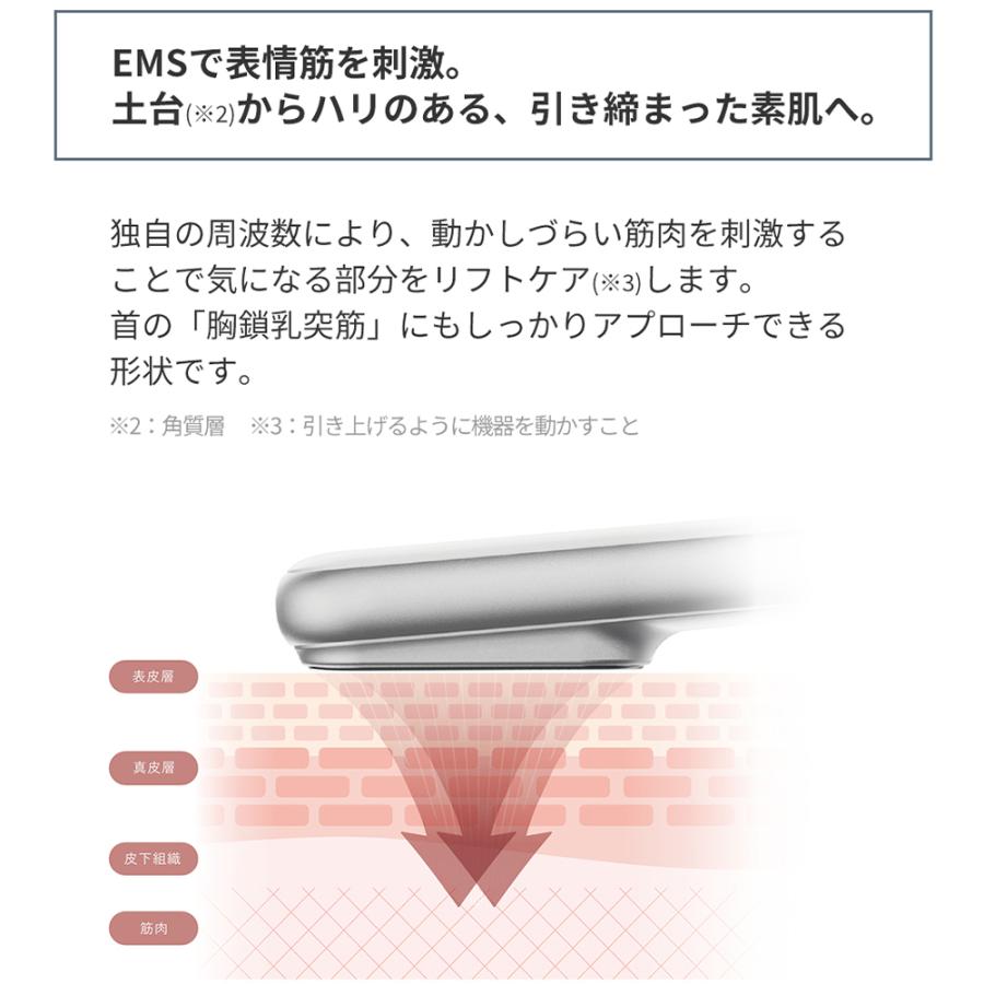 (豪華２大特典) Re・De Suhada 美顔器 リフトアップ 乾燥 毛穴 たるみ EMS LED 温熱 振動 専用充電台 FM01A ギフト スティック美顔器 リデの画像