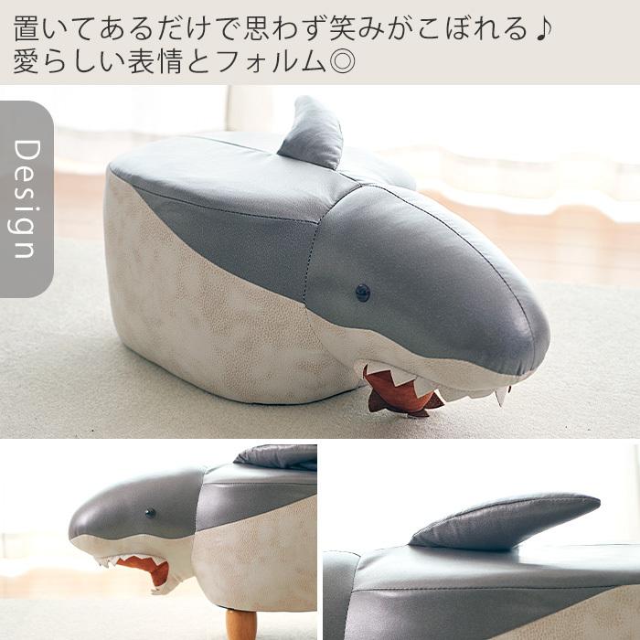 総本革　アニマルスツール　クジラ　ホエール　オットマン　椅子　キッズ　バイカラー 総本革 アニマルスツール クジラ ホエール オットマン 椅子 キッズ