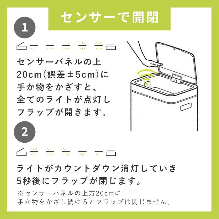 (豪華２大特典) ヒマラヤセンサービン 35L 25L ゴミ箱 ダストボックス おしゃれ 分別 2段 ふた付き 自動 開閉 2分割 60Lステンレス EKO_11
