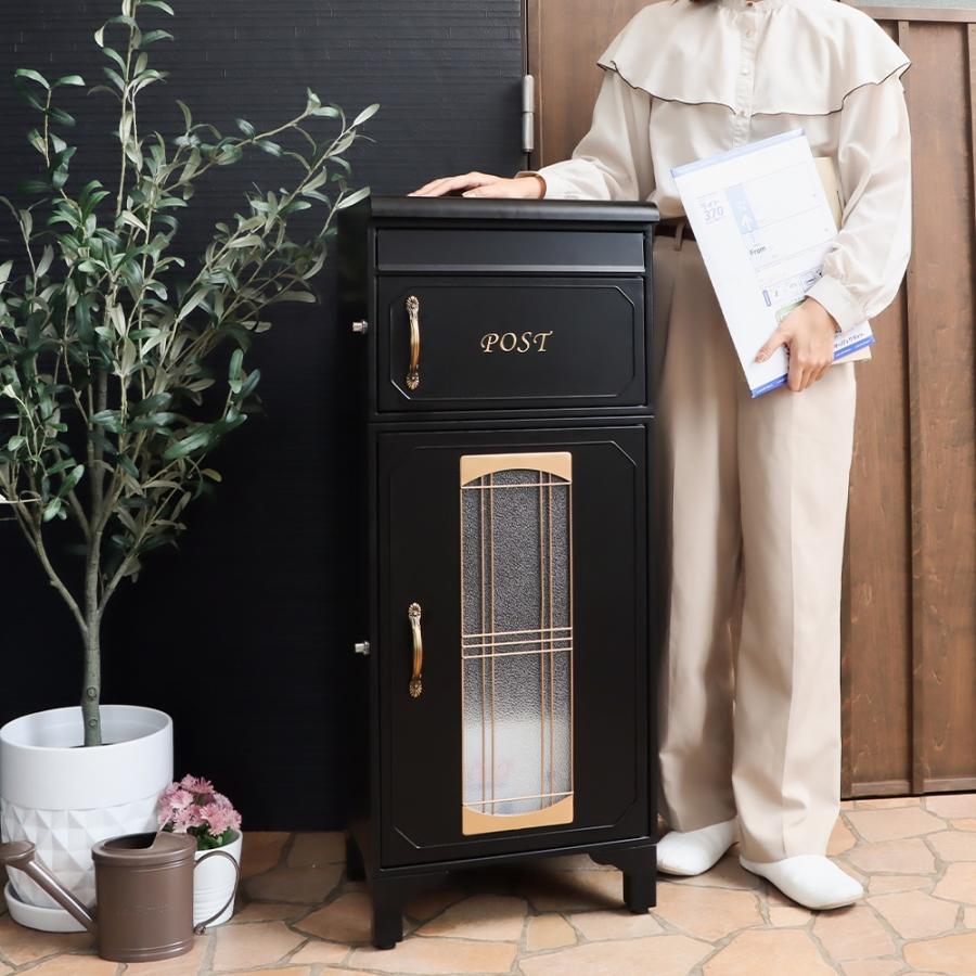 ポスト 置き型 宅配ボックス 一体型 戸建 後付け おしゃれ 大型 後付け 鍵付き 郵便ポスト スタンドポスト 北欧 A4 エルディ ヤマソロ | ヤマソロ | 23