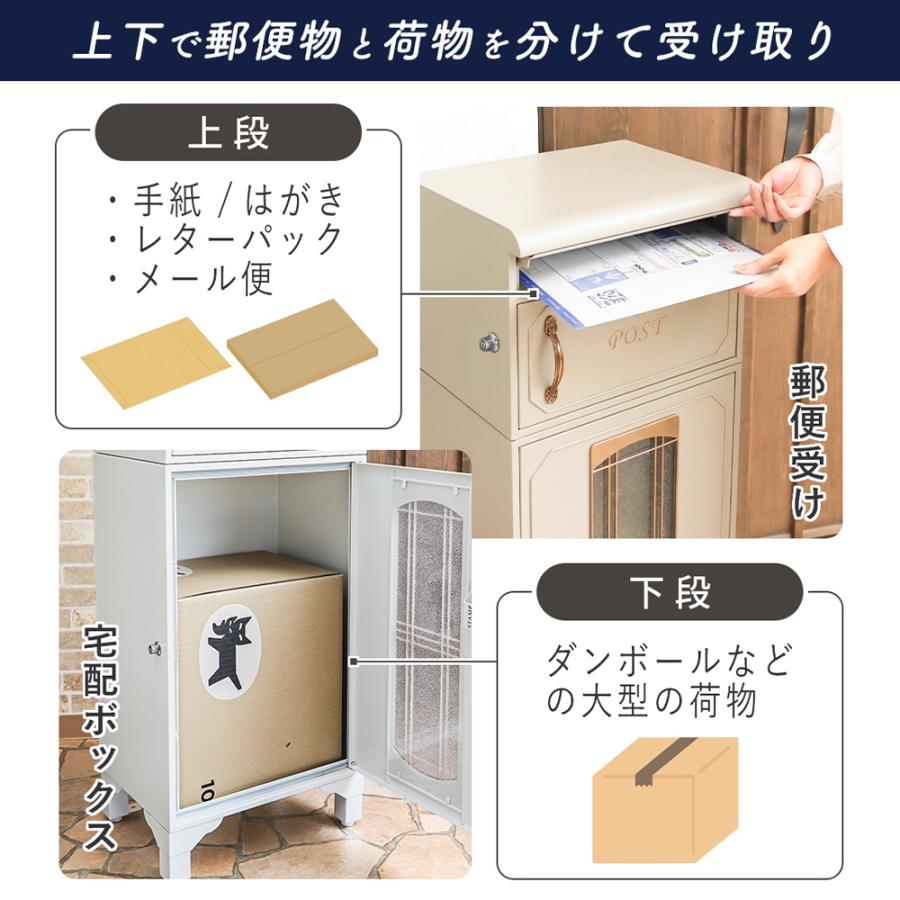 ヤマソロ ポスト 置き型 宅配ボックス 一体型 戸建 後付け おしゃれ