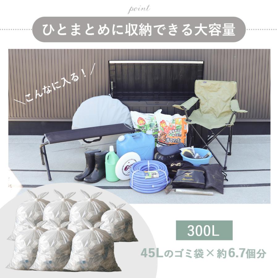 ヤマソロ ストレージ ボックス 300L 宅配 コンテナ 収納 物置 屋外