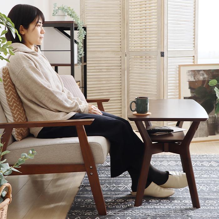 ヤマソロ センターテーブル おしゃれ ローテーブル 北欧 高さ50cm 90幅